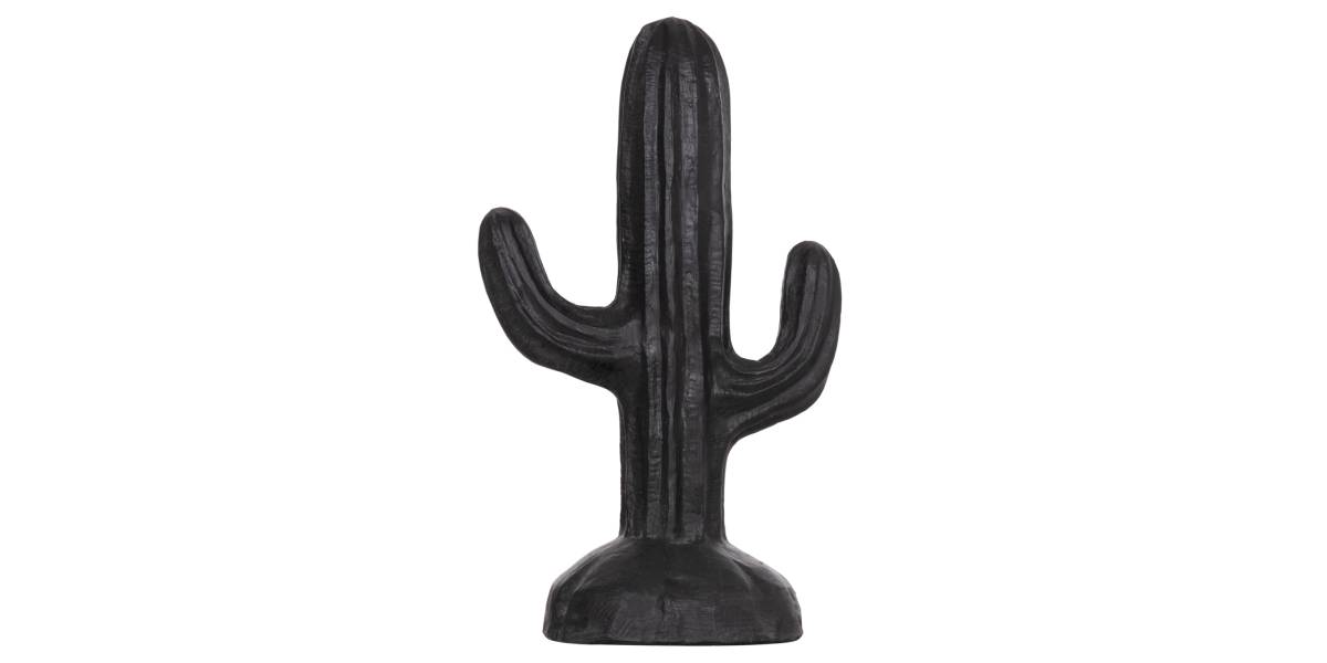 ΔΙΑΚΟΣΜΗΤΙΚΟΣ ΚΑΚΤΟΣ ΔΑΠΕΔΟΥ CACTUS HM4386.01S ΓΥΨΟΣ ΣΕ ΜΑΥΡΟ 42x30x74Υεκ.