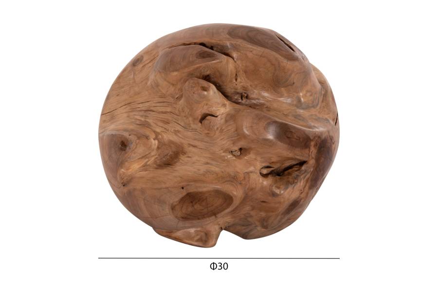 ΔΙΑΚΟΣΜΗΤΙΚΟ ΔΑΠΕΔΟΥ CLEMOR (S) HM18300 ΑΚΑΝΟΝΙΣΤΗ ΣΦΑΙΡΑ-ΞΥΛΟ ΤΕΑΚ--ΦΥΣΙΚΟ Φ30εκ.