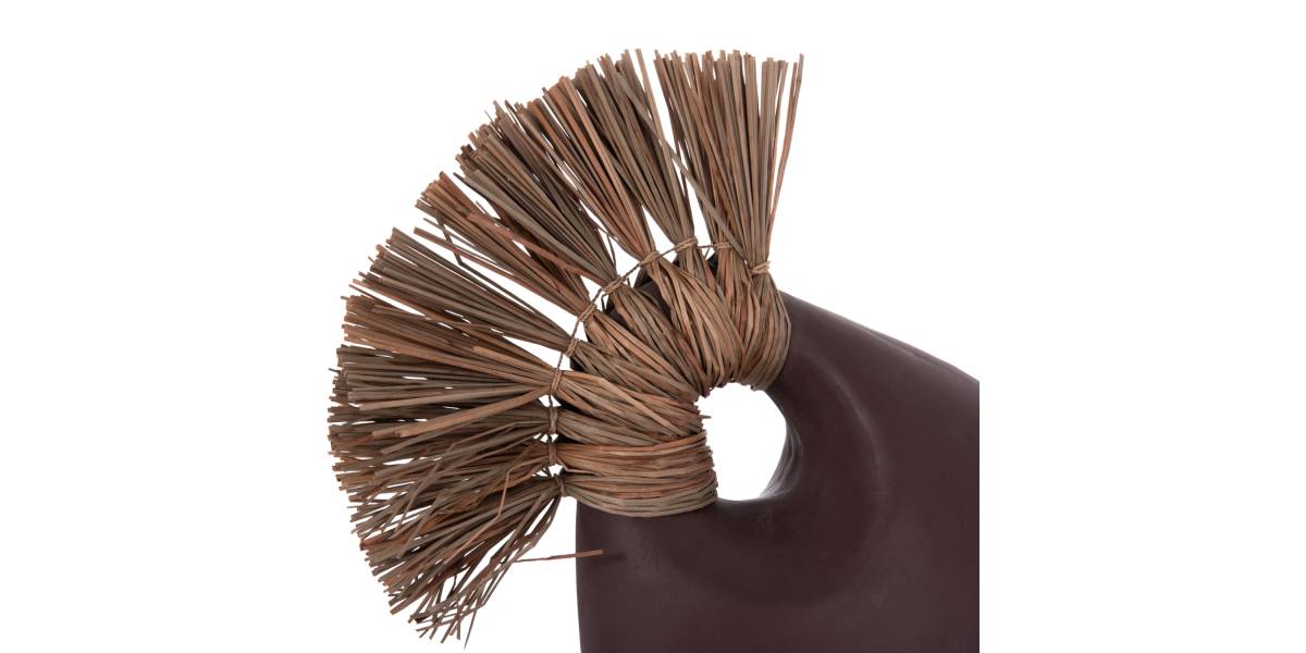 ΕΠΙΤΡΑΠΕΖΙΟ ΔΙΑΚΟΣΜΗΤΙΚΟ ALICA2 HM4671.07 ΣΟΚΟΛΑΤΙ ΤΕΡΑΚΟΤΑ & GRASS--44x18x50Υεκ.