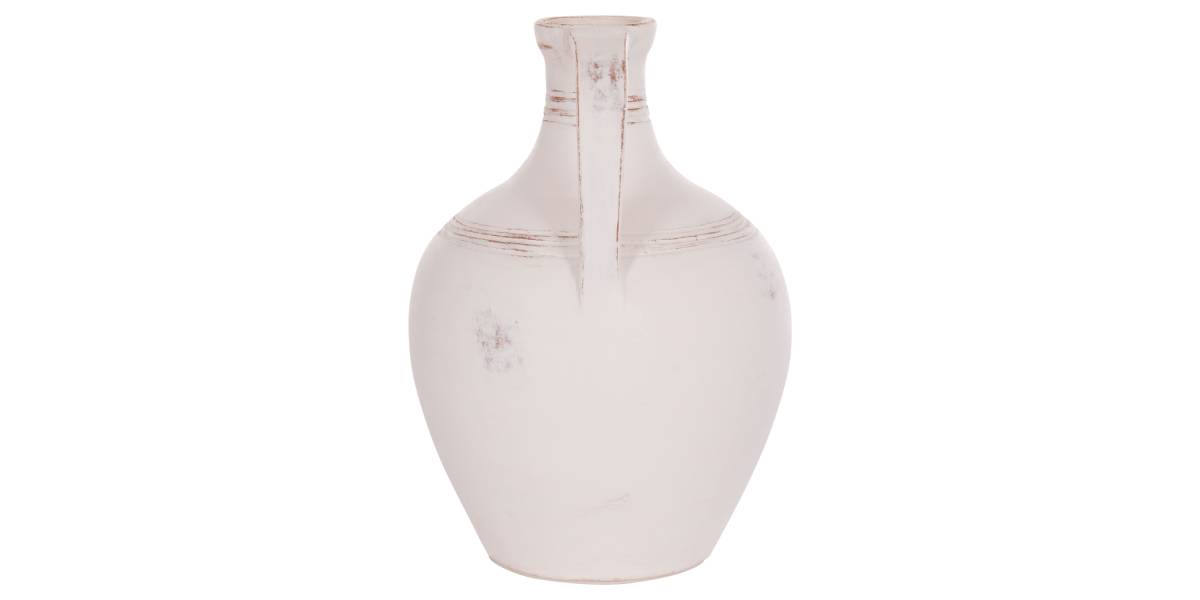 ΔΙΑΚΟΣΜΗΤΙΚΟΣ ΑΜΦΟΡΕΑΣ FEAX HM4676.02S ΛΕΥΚΗ ΤΕΡΑΚΟΤΑ--35x35x48Υεκ.