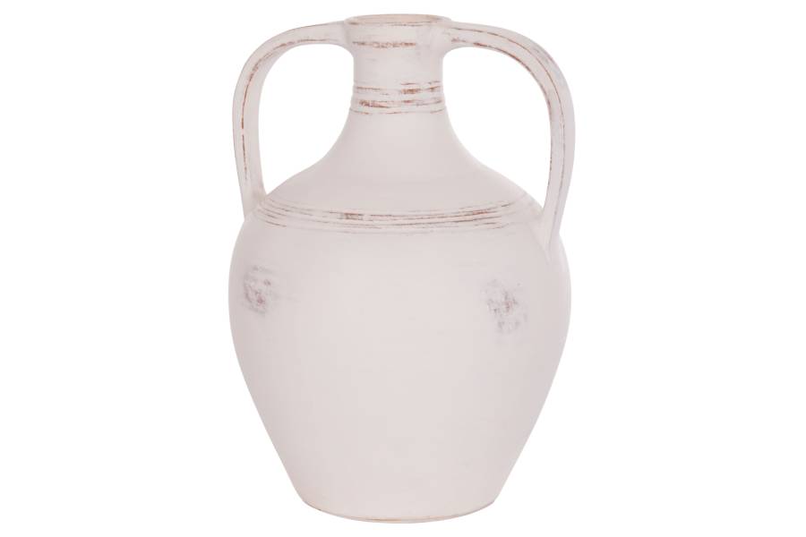 ΔΙΑΚΟΣΜΗΤΙΚΟΣ ΑΜΦΟΡΕΑΣ FEAX HM4676.02S ΛΕΥΚΗ ΤΕΡΑΚΟΤΑ--35x35x48Υεκ.