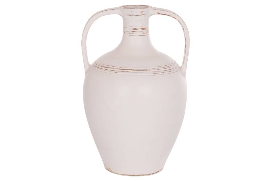 ΔΙΑΚΟΣΜΗΤΙΚΟΣ ΑΜΦΟΡΕΑΣ FEAX HM4676.02L ΛΕΥΚΗ ΤΕΡΑΚΟΤΑ--35x35x58Υεκ.