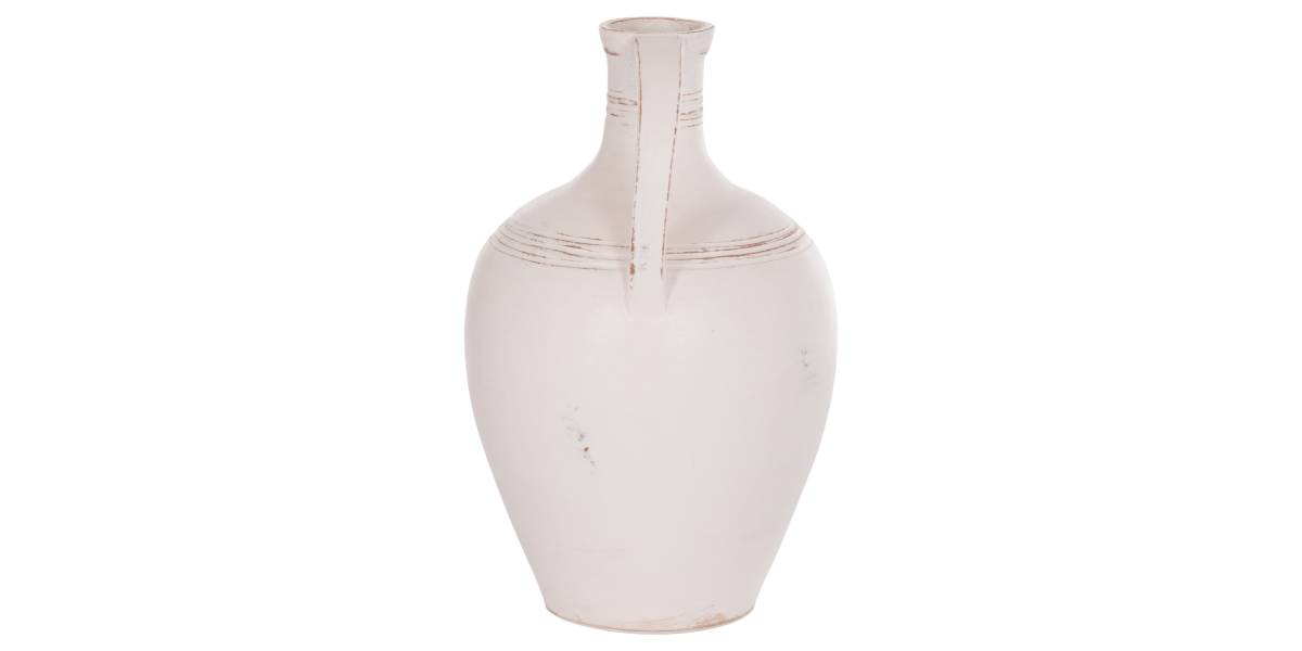 ΔΙΑΚΟΣΜΗΤΙΚΟΣ ΑΜΦΟΡΕΑΣ FEAX HM4676.02L ΛΕΥΚΗ ΤΕΡΑΚΟΤΑ--35x35x58Υεκ.