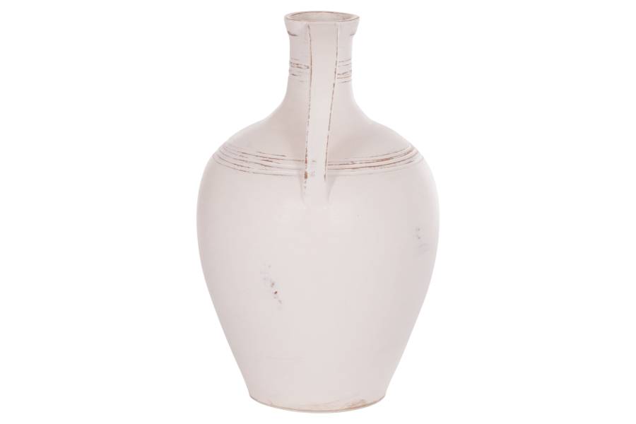 ΔΙΑΚΟΣΜΗΤΙΚΟΣ ΑΜΦΟΡΕΑΣ FEAX HM4676.02L ΛΕΥΚΗ ΤΕΡΑΚΟΤΑ--35x35x58Υεκ.