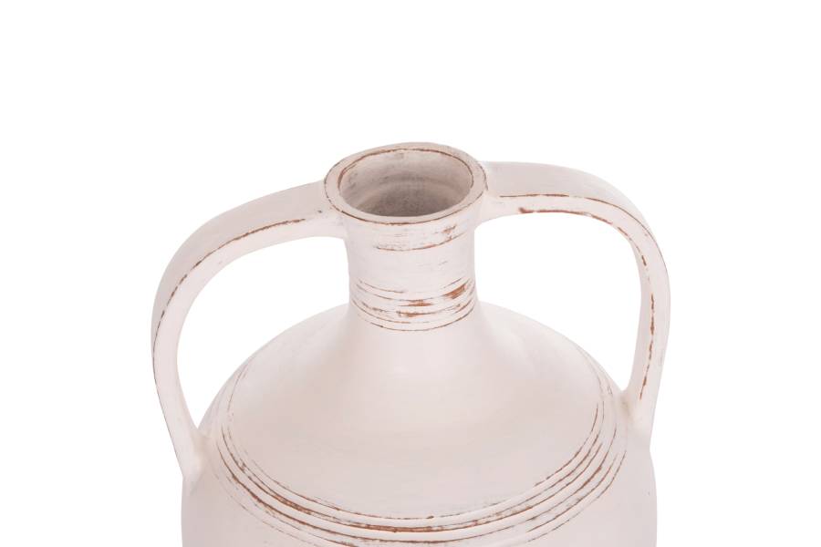 ΔΙΑΚΟΣΜΗΤΙΚΟΣ ΑΜΦΟΡΕΑΣ FEAX HM4676.02L ΛΕΥΚΗ ΤΕΡΑΚΟΤΑ--35x35x58Υεκ.