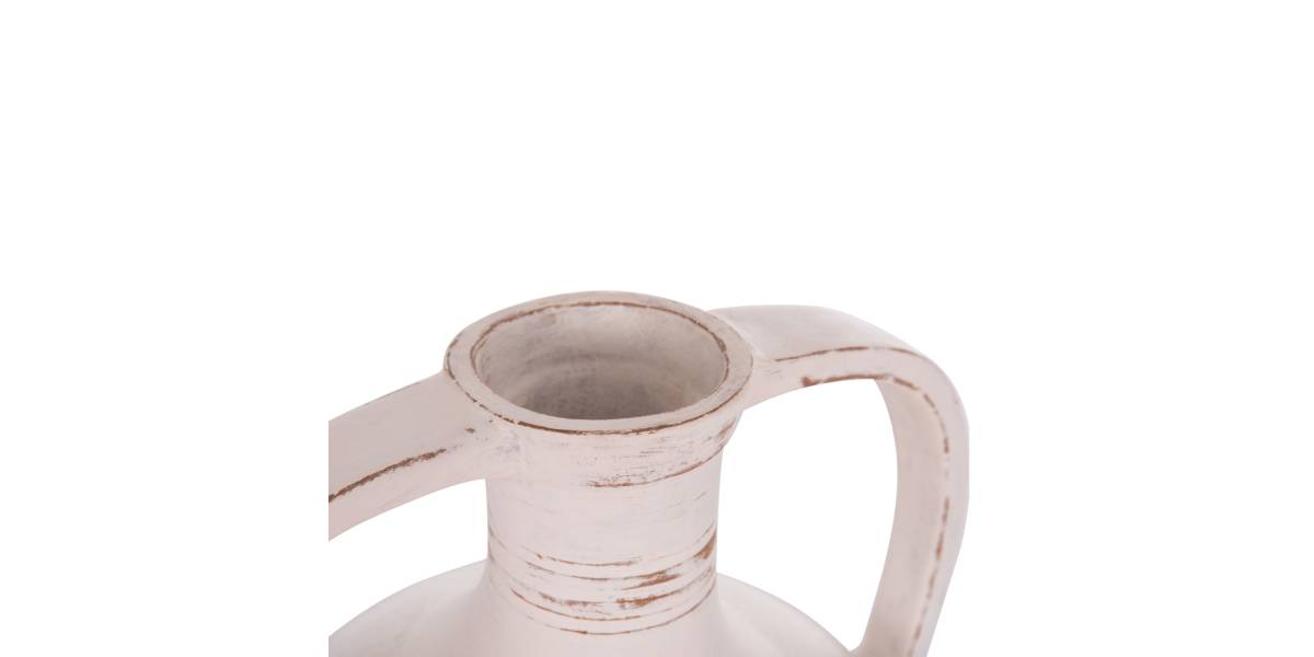 ΔΙΑΚΟΣΜΗΤΙΚΟΣ ΑΜΦΟΡΕΑΣ FEAX HM4676.02L ΛΕΥΚΗ ΤΕΡΑΚΟΤΑ--35x35x58Υεκ.