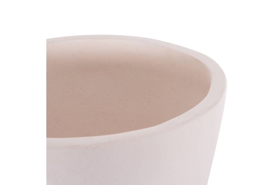 ΔΙΑΚΟΣΜΗΤΙΚΟ ΒΑΖΟ ΔΑΠΕΔΟΥ NEBULA HM4661.02 FIBER CEMENT ΛΕΥΚΟ--ΞΥΛΟ ΤΕΑΚ Φ60x115Υεκ.