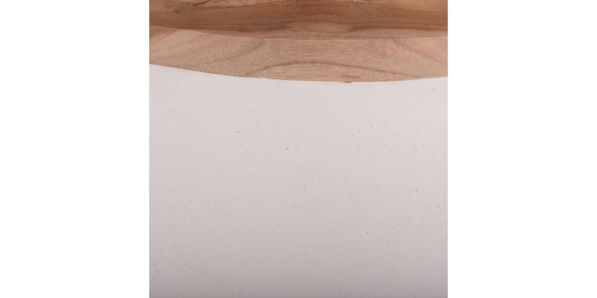 ΔΙΑΚΟΣΜΗΤΙΚΟ ΒΑΖΟ ΔΑΠΕΔΟΥ LINTER HM4662.02L FIBER CEMENT ΛΕΥΚΟ--ΞΥΛΟ ΤΕΑΚ Φ41x47Υεκ.