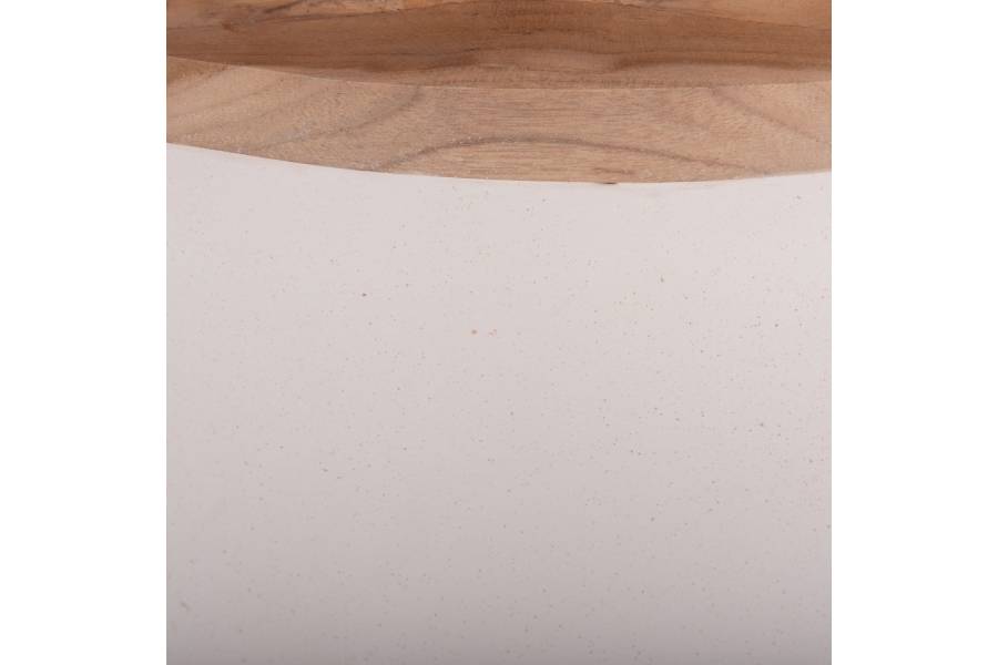 ΔΙΑΚΟΣΜΗΤΙΚΟ ΒΑΖΟ ΔΑΠΕΔΟΥ LINTER HM4662.02L FIBER CEMENT ΛΕΥΚΟ--ΞΥΛΟ ΤΕΑΚ Φ41x47Υεκ.