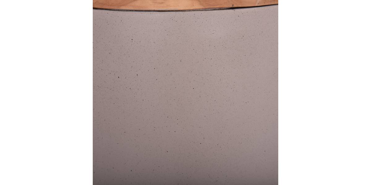 ΔΙΑΚΟΣΜΗΤΙΚΟ ΒΑΖΟ ΔΑΠΕΔΟΥ LINTER HM4662.05S FIBER CEMENT ΓΚΡΙ ΜΑΤ--ΞΥΛΟ ΤΕΑΚ Φ34x60Υεκ