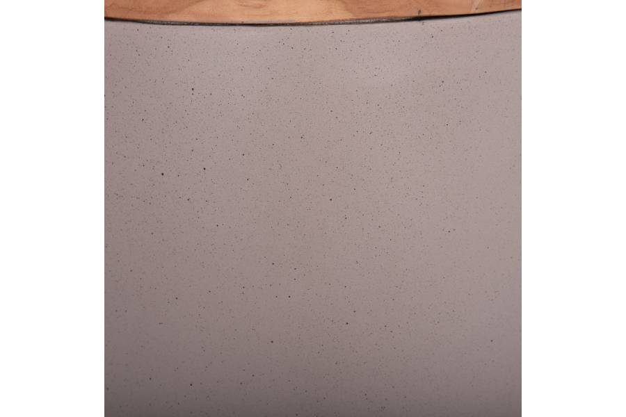 ΔΙΑΚΟΣΜΗΤΙΚΟ ΒΑΖΟ ΔΑΠΕΔΟΥ LINTER HM4662.05S FIBER CEMENT ΓΚΡΙ ΜΑΤ--ΞΥΛΟ ΤΕΑΚ Φ34x60Υεκ