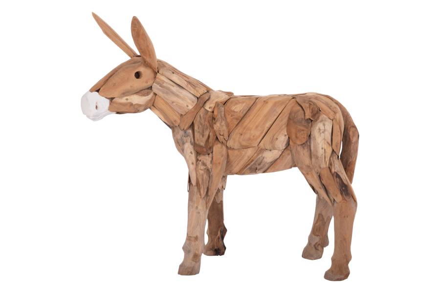 ΔΙΑΚΟΣΜΗΤΙΚΟ ΓΑΙΔΟΥΡΑΚΙ HM4387 ΑΝΑΚΥΛΩΜΕΝΟ ΞΥΛΟ ΤΕΑΚ ΣΕ ΦΥΣΙΚΟ 103x33x99,5Υεκ.