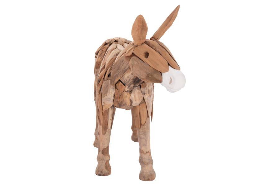 ΔΙΑΚΟΣΜΗΤΙΚΟ ΓΑΙΔΟΥΡΑΚΙ HM4387 ΑΝΑΚΥΛΩΜΕΝΟ ΞΥΛΟ ΤΕΑΚ ΣΕ ΦΥΣΙΚΟ 103x33x99,5Υεκ.