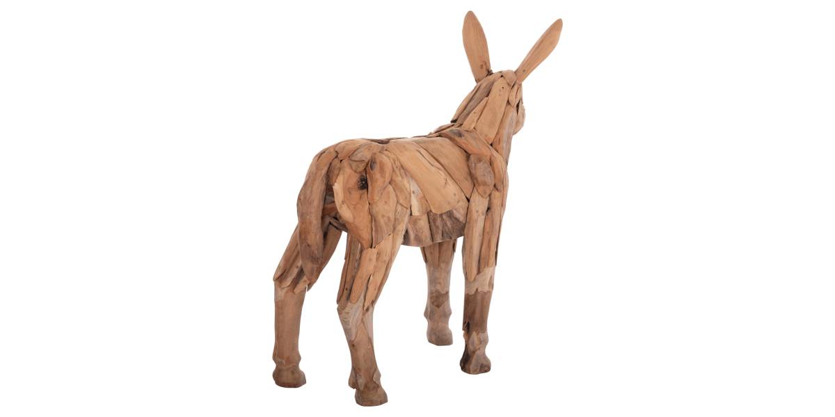 ΔΙΑΚΟΣΜΗΤΙΚΟ ΓΑΙΔΟΥΡΑΚΙ HM4387 ΑΝΑΚΥΛΩΜΕΝΟ ΞΥΛΟ ΤΕΑΚ ΣΕ ΦΥΣΙΚΟ 103x33x99,5Υεκ.