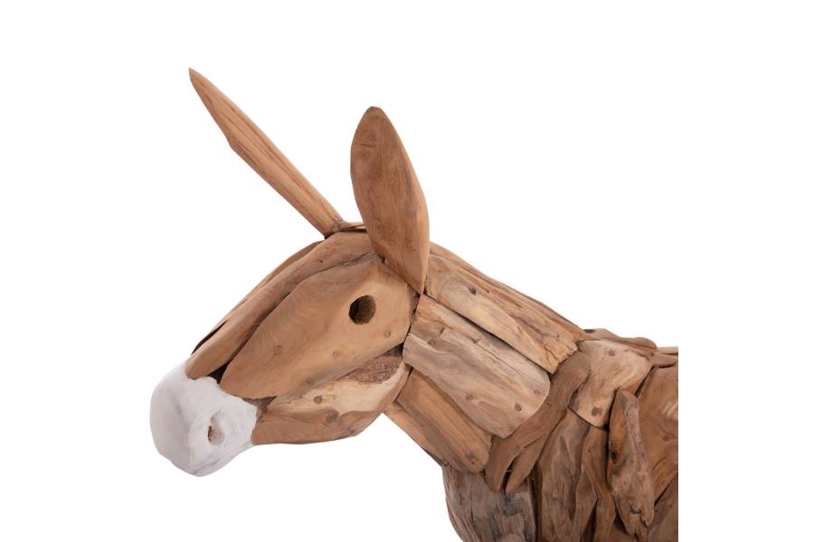 ΔΙΑΚΟΣΜΗΤΙΚΟ ΓΑΙΔΟΥΡΑΚΙ HM4387 ΑΝΑΚΥΛΩΜΕΝΟ ΞΥΛΟ ΤΕΑΚ ΣΕ ΦΥΣΙΚΟ 103x33x99,5Υεκ.