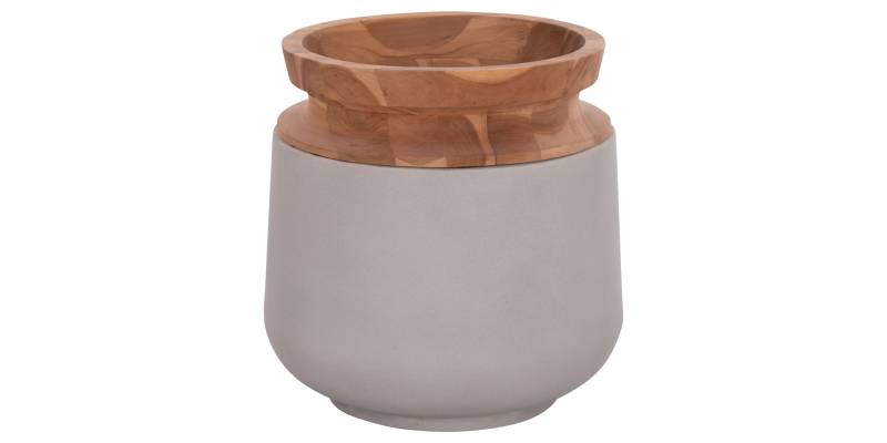 ΔΙΑΚΟΣΜΗΤΙΚΟ ΒΑΖΟ ΔΑΠΕΔΟΥ LINTER HM4662.03L FIBER CEMENT ΓΚΡΙ--ΞΥΛΟ ΤΕΑΚ Φ41x47Υ