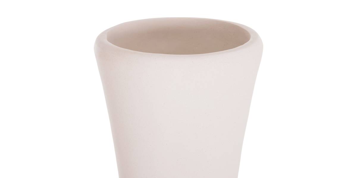 ΔΙΑΚΟΣΜΗΤΙΚΟ ΒΑΖΟ ΔΑΠΕΔΟΥ NEBULA HM4660.02M FIBER CEMENT ΛΕΥΚΟ--ΞΥΛΟ ΤΕΑΚ Φ45x148Υεκ