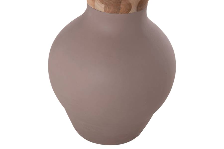 ΔΙΑΚΟΣΜΗΤΙΚΟ ΒΑΖΟ ΔΑΠΕΔΟΥ NEBULA HM4660.05M FIBER CEMENT TAUPE--ΞΥΛΟ ΤΕΑΚ Φ45x148Υεκ