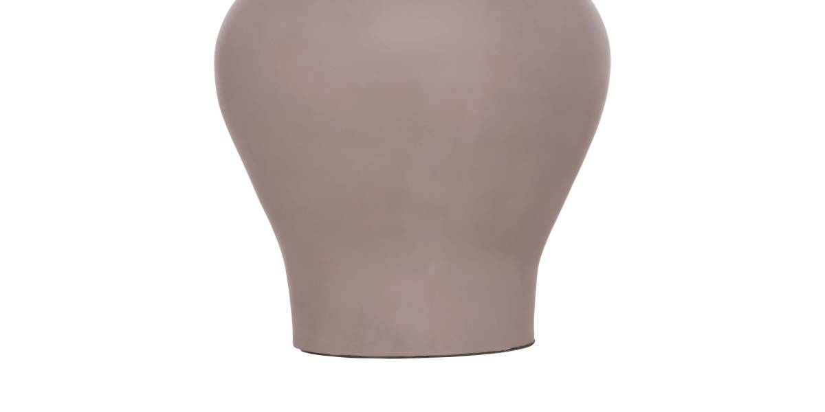 ΔΙΑΚΟΣΜΗΤΙΚΟ ΒΑΖΟ ΔΑΠΕΔΟΥ NEBULA HM4660.05S FIBER CEMENT TAUPE--ΞΥΛΟ ΤΕΑΚ Φ45x115Υεκ