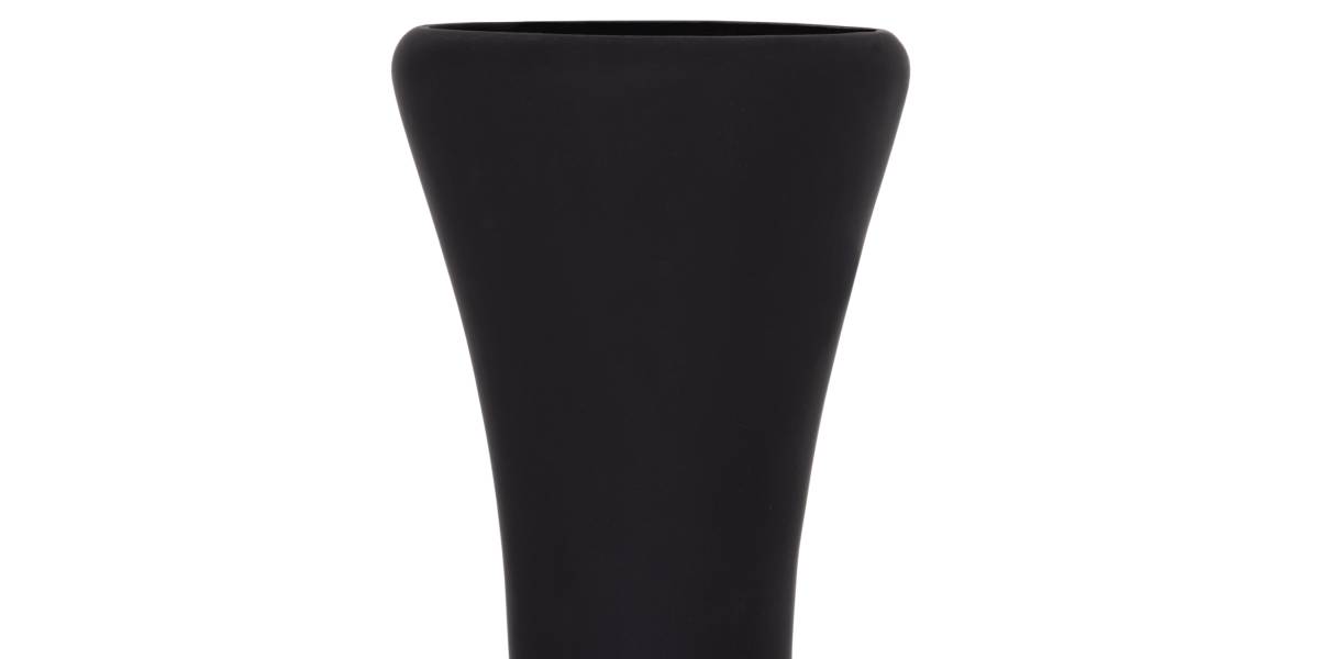 ΔΙΑΚΟΣΜΗΤΙΚΟ ΒΑΖΟ ΔΑΠΕΔΟΥ NEBULA HM4660.01L FIBER CEMENT ΜΑΥΡΟ--ΞΥΛΟ ΤΕΑΚ Φ45x172Υεκ