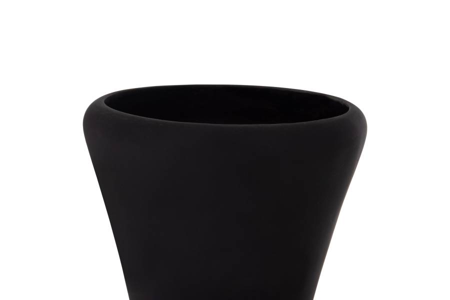 ΔΙΑΚΟΣΜΗΤΙΚΟ ΒΑΖΟ ΔΑΠΕΔΟΥ NEBULA HM4660.01L FIBER CEMENT ΜΑΥΡΟ--ΞΥΛΟ ΤΕΑΚ Φ45x172Υεκ