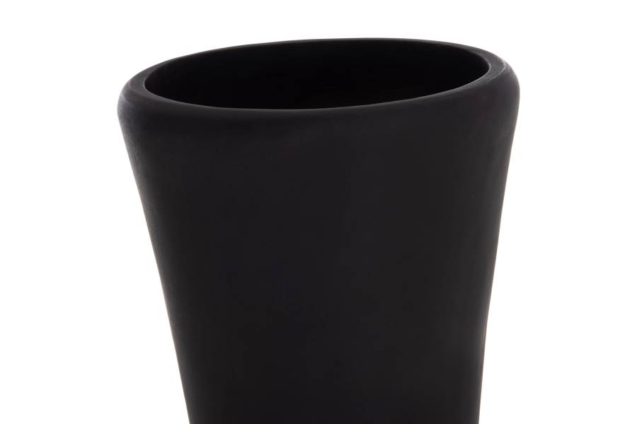 ΔΙΑΚΟΣΜΗΤΙΚΟ ΒΑΖΟ ΔΑΠΕΔΟΥ NEBULA HM4660.01M FIBER CEMENT ΜΑΥΡΟ--ΞΥΛΟ ΤΕΑΚ Φ45x148Υεκ