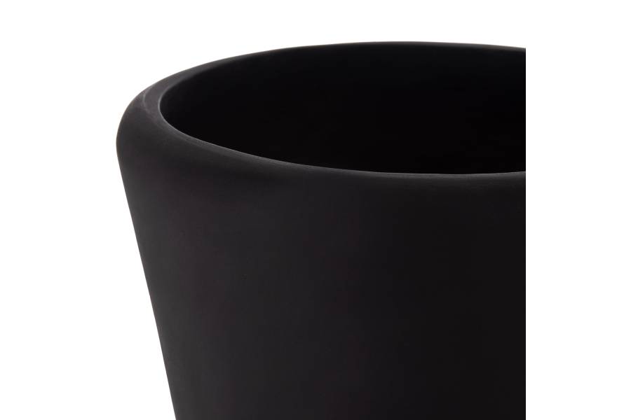 ΔΙΑΚΟΣΜΗΤΙΚΟ ΒΑΖΟ ΔΑΠΕΔΟΥ NEBULA HM4660.01M FIBER CEMENT ΜΑΥΡΟ--ΞΥΛΟ ΤΕΑΚ Φ45x148Υεκ