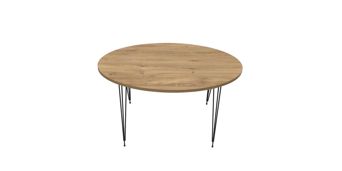 ΤΡΑΠΕΖΙ ΣΑΛΟΝΙΟΥ GRANIT HM18177.04 ΜΕΛΑΜΙΝΗ ΣΕ ΦΥΣΙΚΟ ΞΥΛΟΥ-ΜΕΤΑΛ.ΠΟΔΙΑ 90x50x42Υεκ