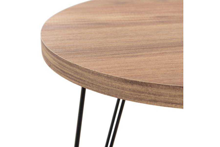 ΣΕΤ ΒΟΗΘ.ΤΡΑΠΕΖΑΚΙΑ NISSA HM18173.04 ΜΕΛΑΜΙΝΗ ΣΕ ΦΥΣΙΚΟ-ΜΑΥΡΑ ΜΕΤΑΛ.ΠΟΔΙΑ