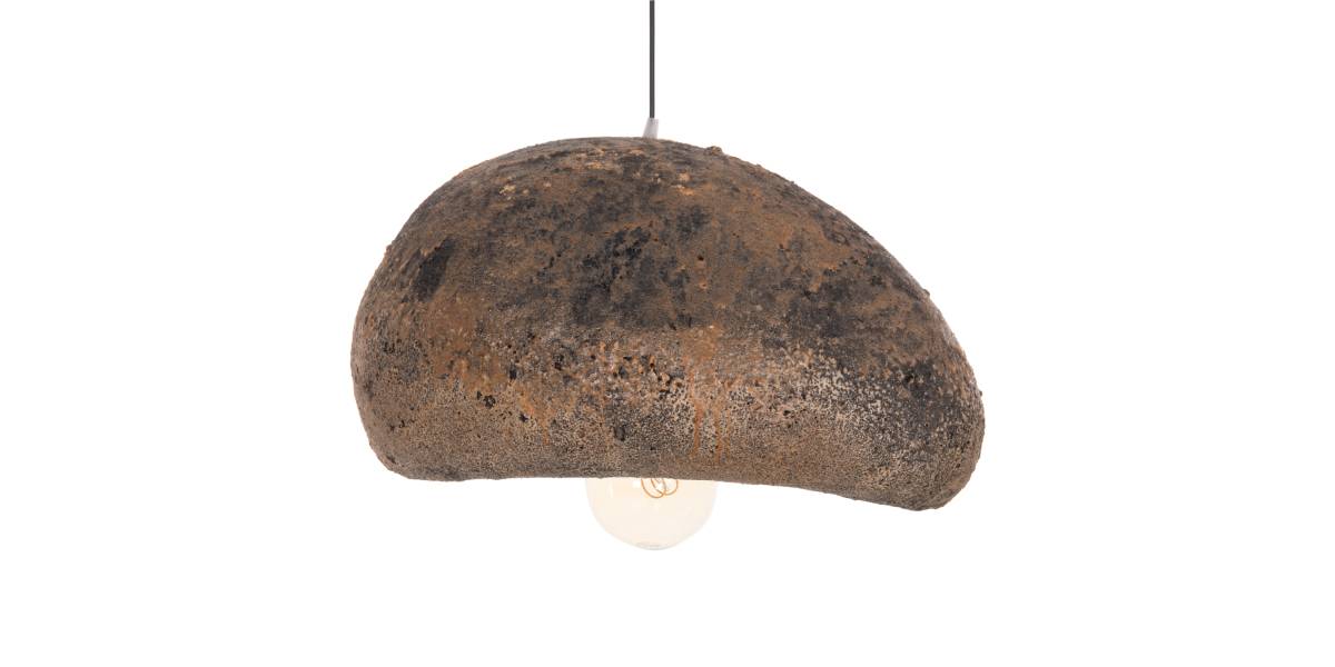 ΦΩΤΙΣΤΙΚΟ ΟΡΟΦΗΣ ΜΕ ΟΨΗ ΠΕΤΡΑΣ STONER (M) HM4418.03 ΓΚΡΙ/ΚΑΦΕ--55x45x40Υεκ.