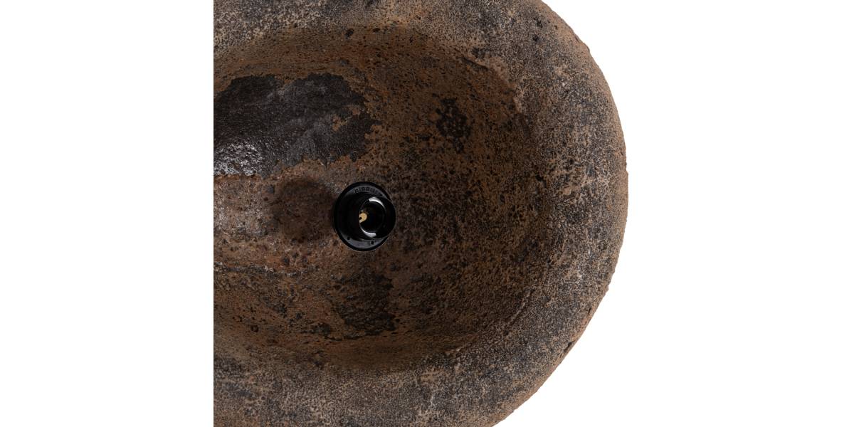 ΦΩΤΙΣΤΙΚΟ ΟΡΟΦΗΣ ΜΕ ΟΨΗ ΠΕΤΡΑΣ STONER (M) HM4418.03 ΓΚΡΙ/ΚΑΦΕ--55x45x40Υεκ.