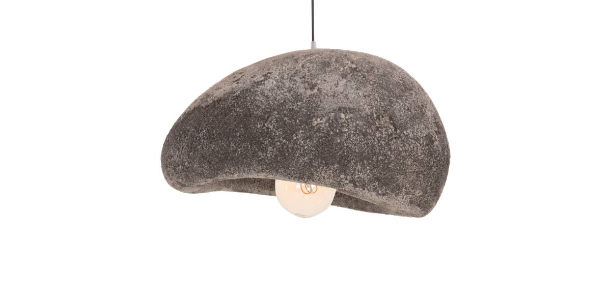 ΦΩΤΙΣΤΙΚΟ ΟΡΟΦΗΣ ΜΕ ΟΨΗ ΠΕΤΡΑΣ STONER (M) HM4418.04 ΓΚΡΙ--55x45x40Υεκ.