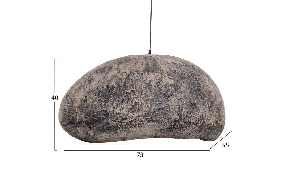 ΦΩΤΙΣΤΙΚΟ ΟΡΟΦΗΣ STONER (L) HM4419.04 ΟΨΗ ΠΕΤΡΑΣ ΓΚΡΙ--73x55x40Υεκ.