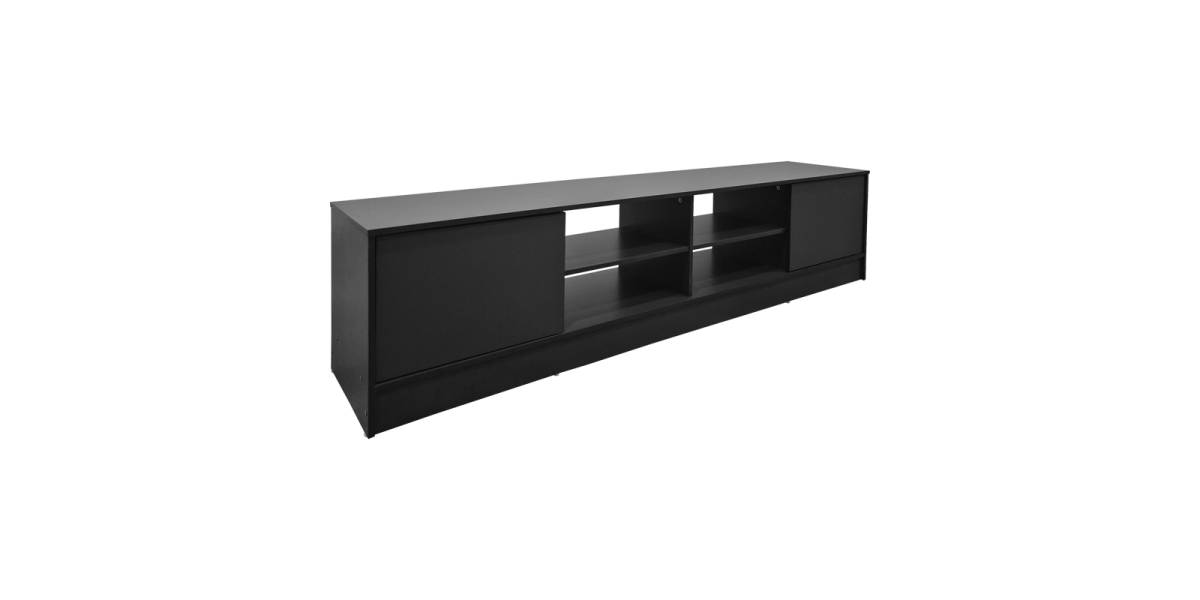 Έπιπλο τηλεόρασης Tivia pakoworld ανθρακί 180x35x41.5εκ