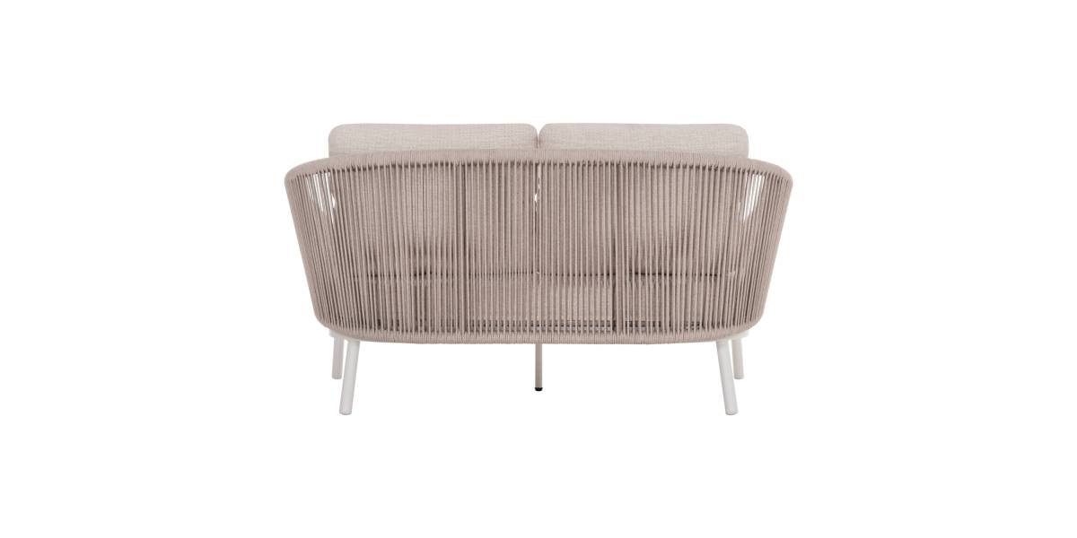 DAYBED ΣΕΙΡΑ XANTION HM6474.02 ΛΕΥΚΟ ΑΛΟΥΜΙΝΙΟ--ΣΧΟΙΝΙ--OLEFIN 157x147x88Υεκ