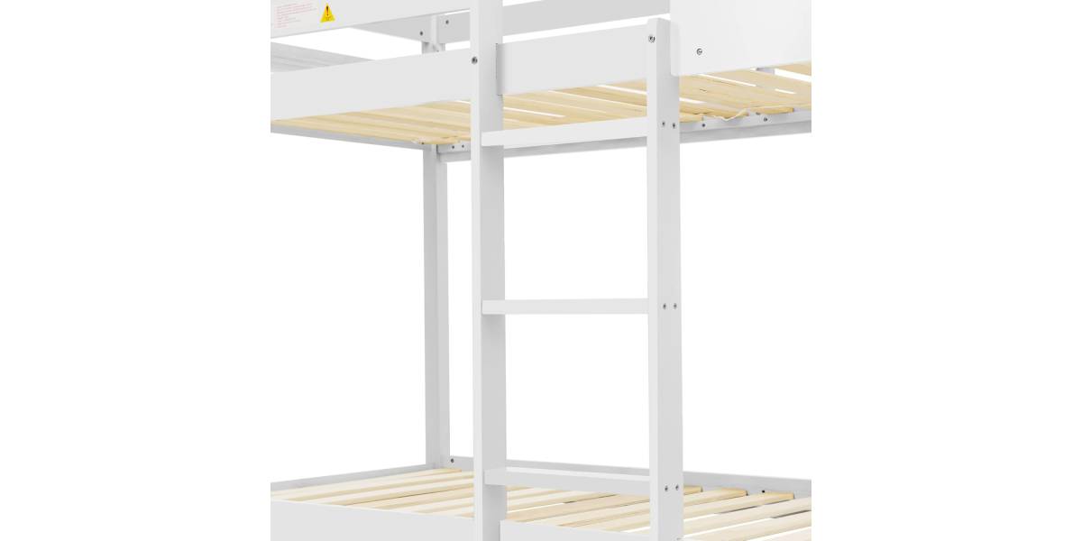 ΚΟΥΚΕΤΑ ΠΑΙΔΙΚΗ ΜΕ 2 ΣΤΡΩΜΑΤΑ HOOD HM21314.01 ΞΥΛΟ ΠΕΥΚΟΥ ΛΕΥΚΟ--ΣΤΡΩΜΑΤΑ 90x190εκ