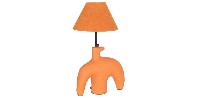 ΕΠΙΤΡΑΠΕΖΙΟ ΦΩΤΙΣΤΙΚΟ BOFEL HM4697 ΤΕΡΑΚΟΤΑ ΠΟΡΤΟΚΑΛΙ-ΚΑΠΕΛΟ TEDDY ΥΦΑΣΜΑ 30x8x52Υεκ