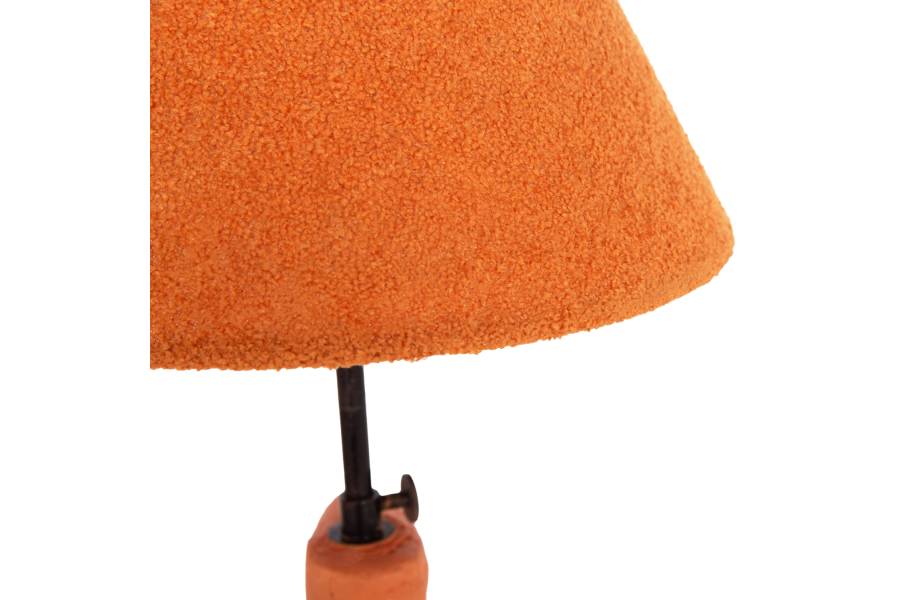 ΕΠΙΤΡΑΠΕΖΙΟ ΦΩΤΙΣΤΙΚΟ BOFEL HM4697 ΤΕΡΑΚΟΤΑ ΠΟΡΤΟΚΑΛΙ-ΚΑΠΕΛΟ TEDDY ΥΦΑΣΜΑ 30x8x52Υεκ