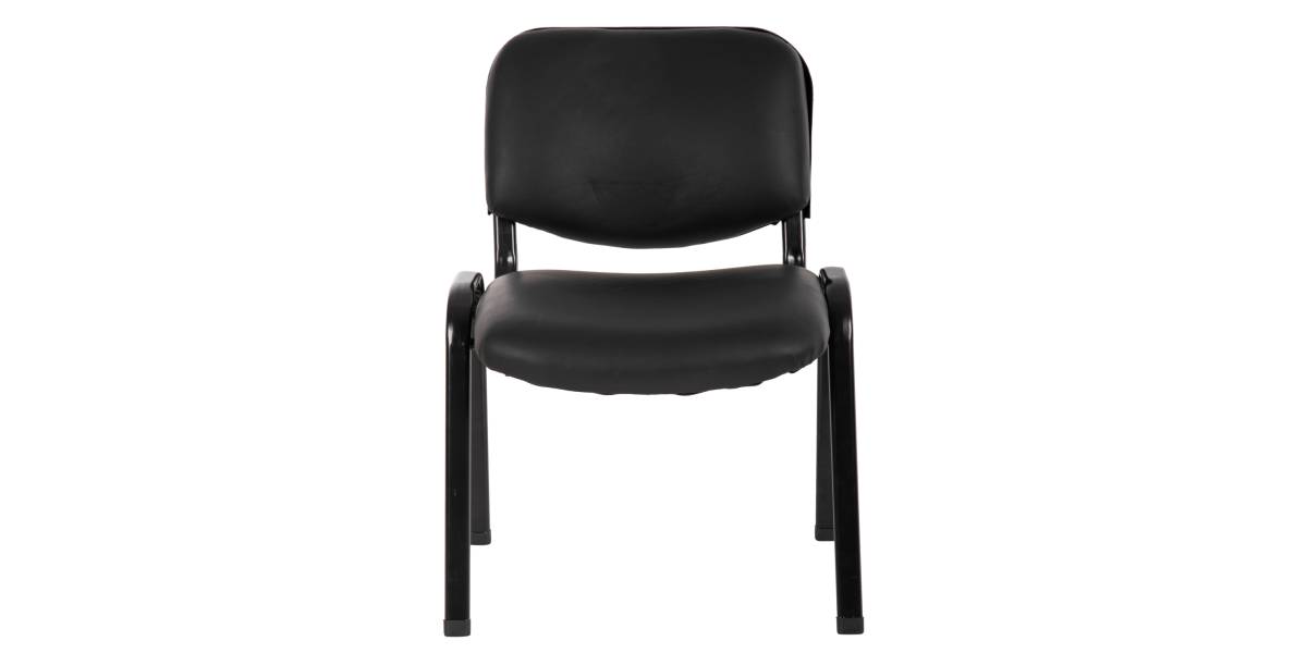 ΚΑΡΕΚΛΑ JANISHA HM1010.01 ΜΕ ΔΕΡΜΑΤΙΝΗ PU ΜΑΥΡΟ 53,5x59x77 εκ.