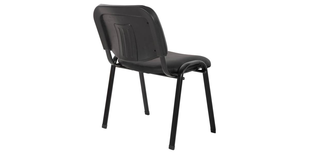 ΚΑΡΕΚΛΑ JANISHA HM1010.01 ΜΕ ΔΕΡΜΑΤΙΝΗ PU ΜΑΥΡΟ 53,5x59x77 εκ.