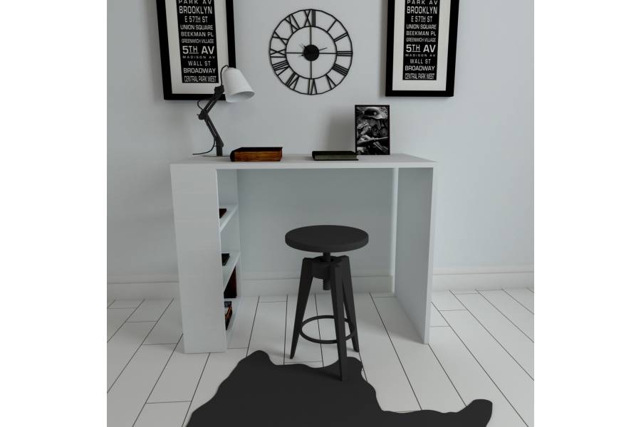 ΓΡΑΦΕΙΟ ΥΠΟΛΟΓΙΣΤΗ AVELINE ΜΕΛΑΜΙΝΗΣ ΛΕΥΚΟ HM8884.01 90Χ50Χ70Υεκ.