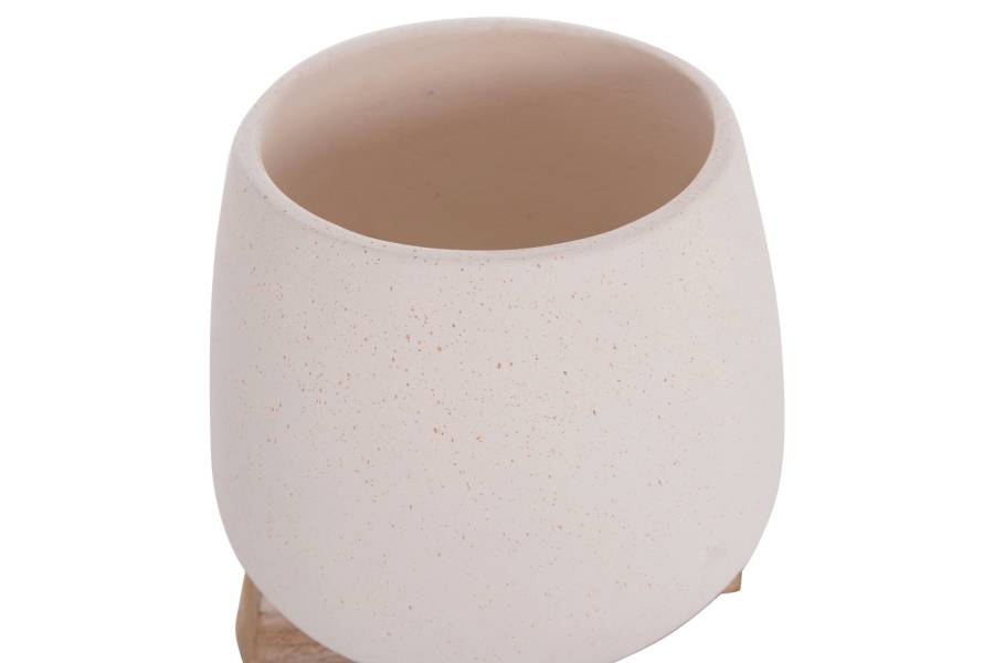 ΓΛΑΣΤΡΑ ΕΣ.ΧΩΡΟΥ FRELLO HM4674.02S ΛΕΥΚΟ FIBER CEMENT--TEAK ΒΑΣΗ 14,5x14,5x16Υεκ.