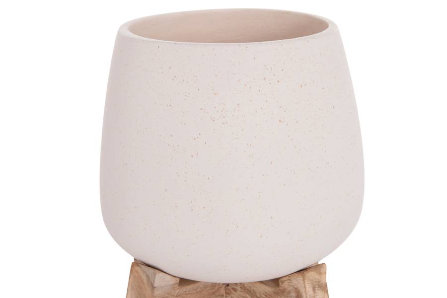 ΓΛΑΣΤΡΑ ΕΣ.ΧΩΡΟΥ FRELLO HM4674.02S ΛΕΥΚΟ FIBER CEMENT--TEAK ΒΑΣΗ 14,5x14,5x16Υεκ.