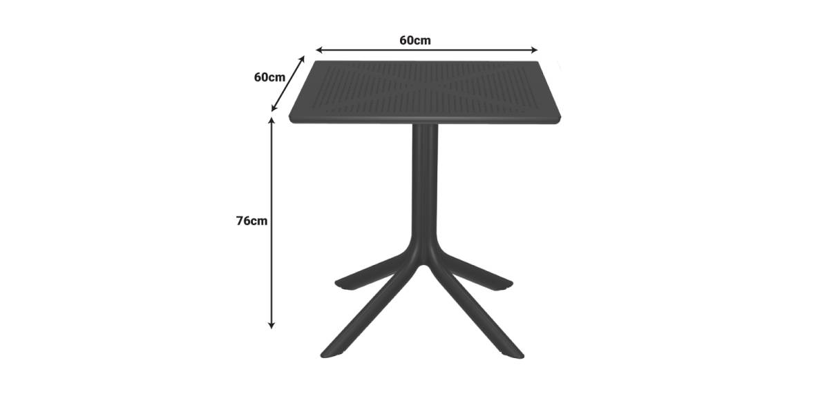 Τραπεζαρία Groovy Berdian pakoworld σετ 3τεμ σκούρο πράσινο PP 60x60x76εκ