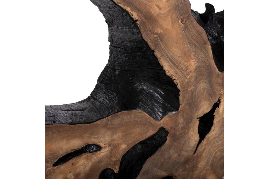 ΚΟΝΣΟΛΑ HM9356 ΑΠΟ ΜΑΣΙΦ ΞΥΛΟ ΤEAK ΦΥΣΙΚΟ - ΜΑΥΡΟ 150X40X80YΕΚ.