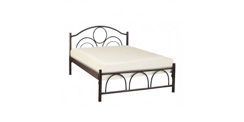 ΜΕΤΑΛΛIKO ΚΡΕΒΑΤΙ ΚΥΚΛΟΣ 150x200x90Yεκ. ΚΑΦΕ HM10366.01
