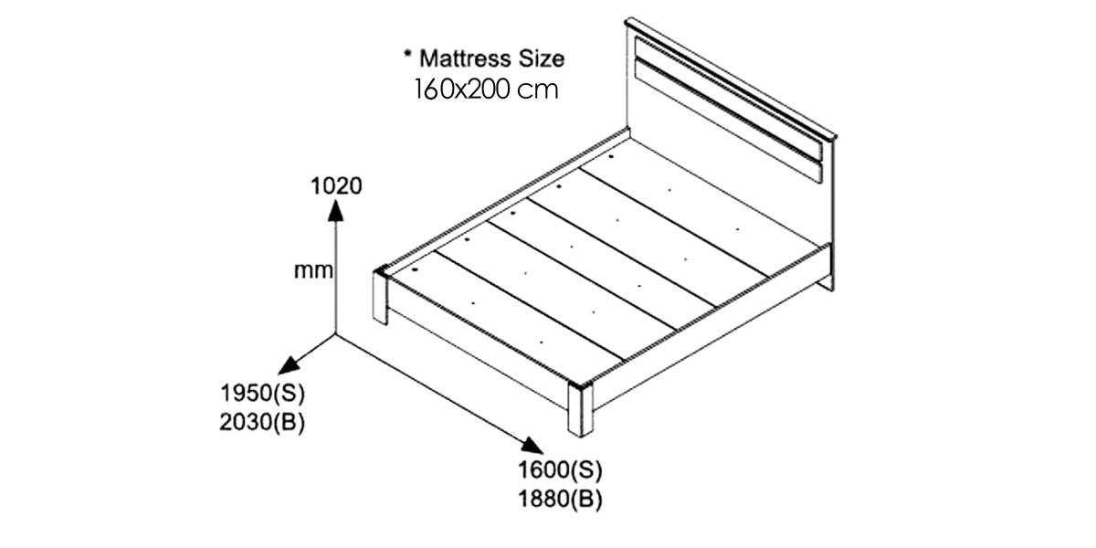 Κρεβάτι διπλό OLYMPUS pakoworld σε χρώμα castillo-toro 160x200εκ