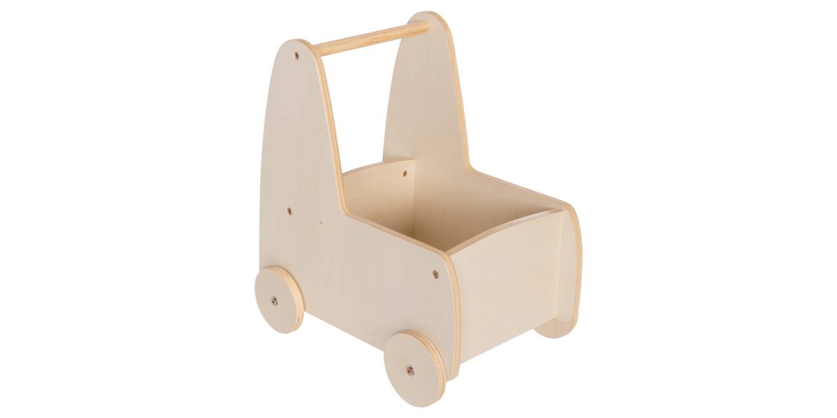 ΠΑΙΔΙΚΟ ΤΡΟΛΕΥ/ΚΑΡΟΤΣΑΚΙ RICKI HM18341.01 MDF & ΚΟΝΤΡΑΠΛΑΚΕ ΦΥΣΙΚΟ 33x45x50Υεκ