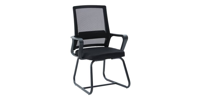 Καρέκλα επισκέπτη Palma pakoworld mesh μαύρο 46x52x94εκ