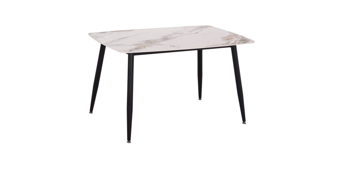 ΤΡΑΠΕΖΙ RAVEN HM9854.04 ΚΕΡΑΜΙΚΟ TOP ΜΕ ΟΨΗ ΜΑΡΜΑΡΟΥ τ.CALACATTA 120x70x73Υεκ.